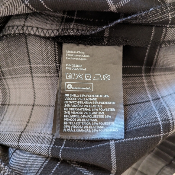 Plaid dress in black and grey size S - Picture 4 of 6